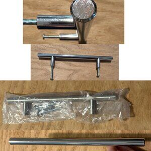 Stainless Steel T Bar Pull Knob Handle Cabinet Door Kitchen Drawer  Restoration